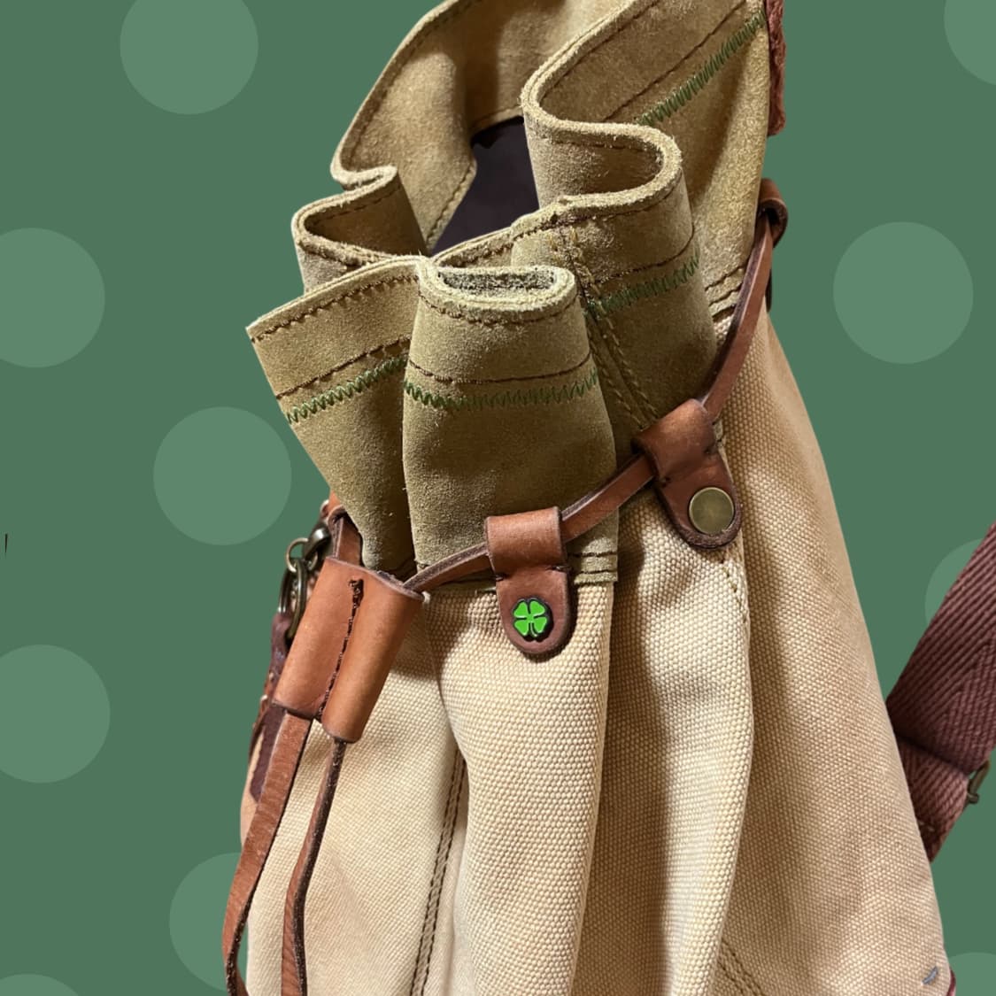 유목민소녀 모리걸 히피 레더 스트링 백팩 상품이미지6