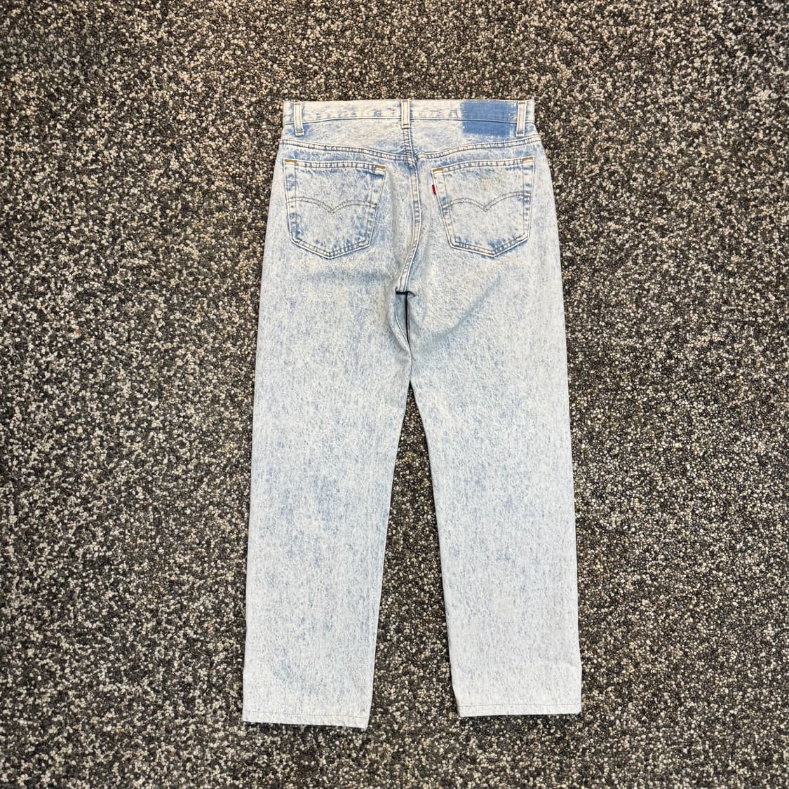 90s 리바이스 501 블리치 워싱 데님 made in USA (32) 상품이미지4