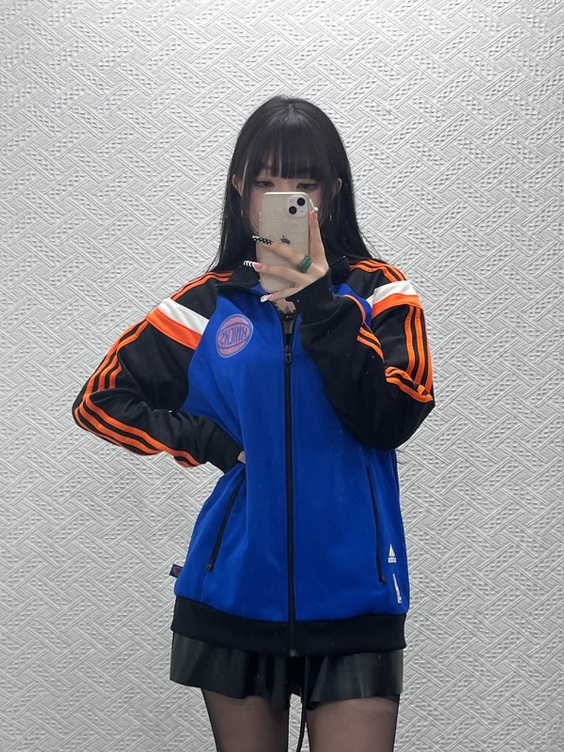 아디다스 NBA 뉴욕닉스 올드스쿨 레트로 져지 집업 105 C10152 상품이미지2