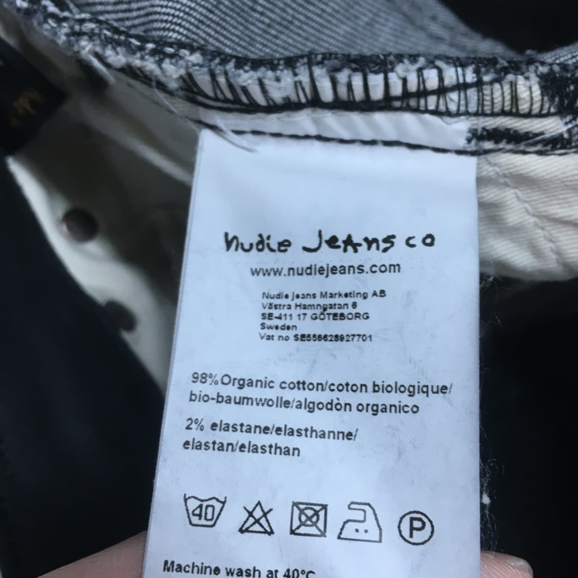 누디진 드블코 블랙2블랙 데님팬츠 만원샵 CC20 상품이미지4