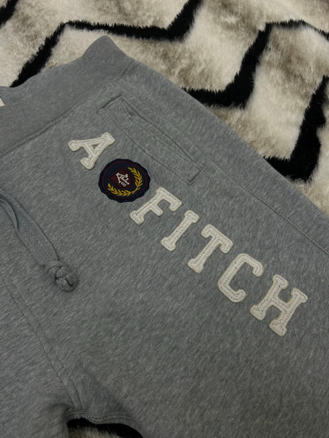 [XL]아베크롬비 스펠아웃 트레이닝 팬츠/그레이/기모 상품이미지1