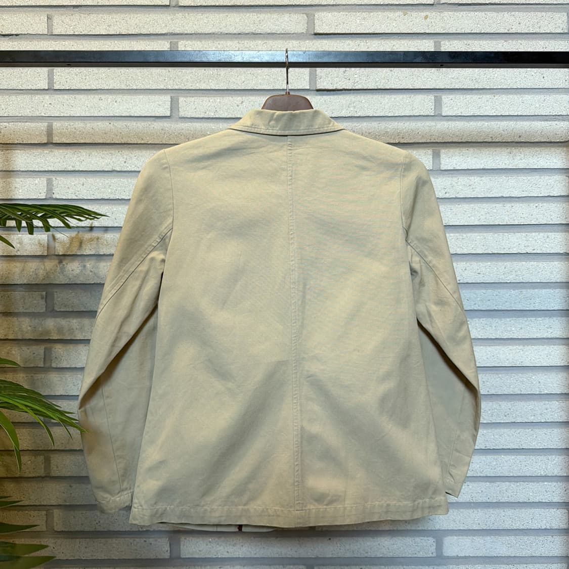 JPN VINTAGE 테일러드 코튼 워크자켓 3버튼 패치포켓 디테일 미색 상품이미지3