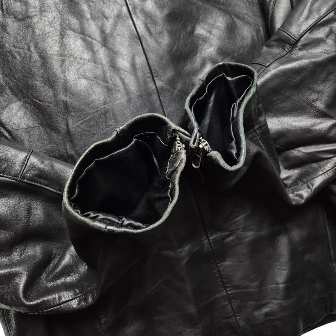 [M] Bernardo 양가죽 논카라 자켓 상품이미지6