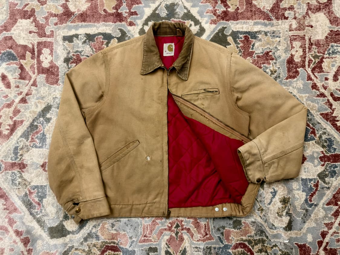[칼하트] 70s 디트로이트 자켓 6QLJ 레드 퀄팅 (38) 상품이미지1