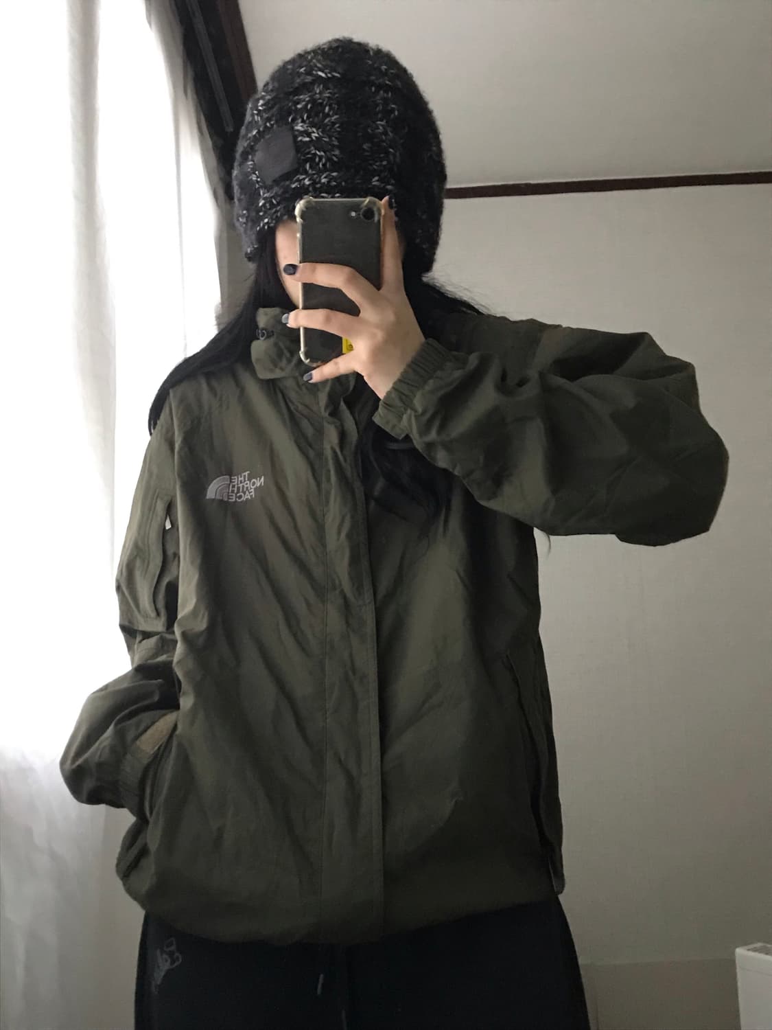 노페 카키 바람막이 상품이미지4