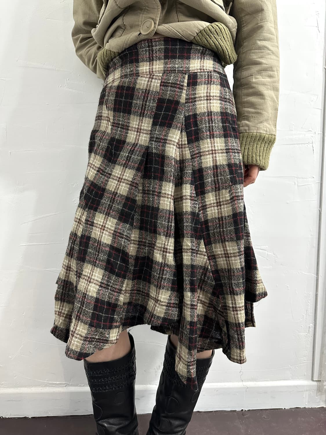 pride check design skirt 상품이미지3