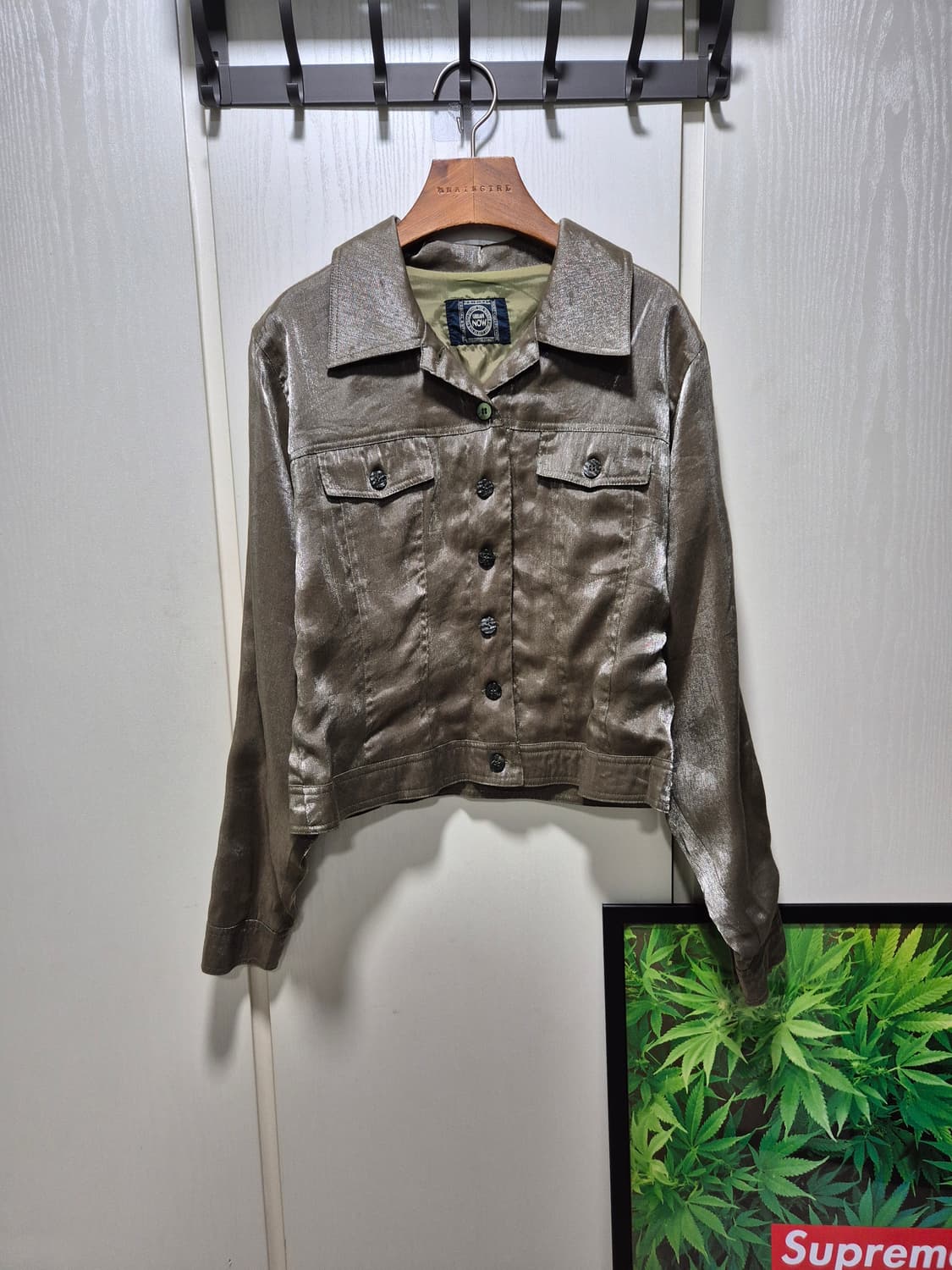 (세일)JPN VTG.브레인걸 카키 셔츠 자켓 상품이미지1