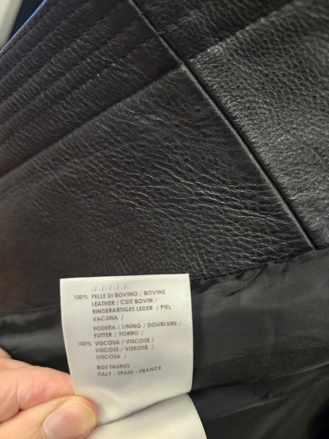 알렉산더 맥퀸 블랙 레더 ma-1 블루종 50 사이즈 상품이미지6