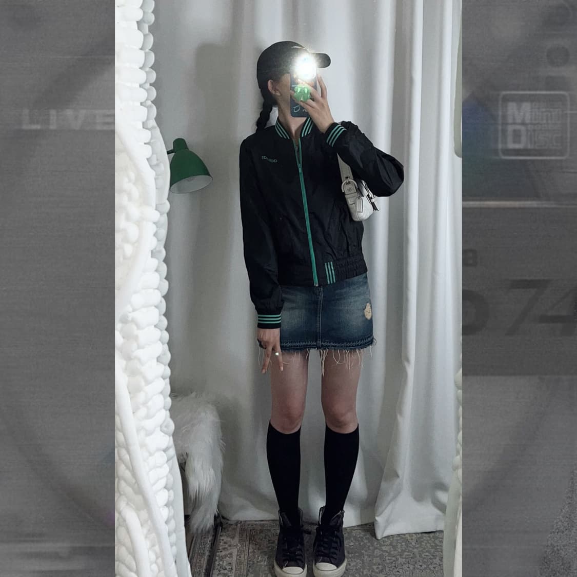 아디다스 블랙 & 민트 자켓 상품이미지9