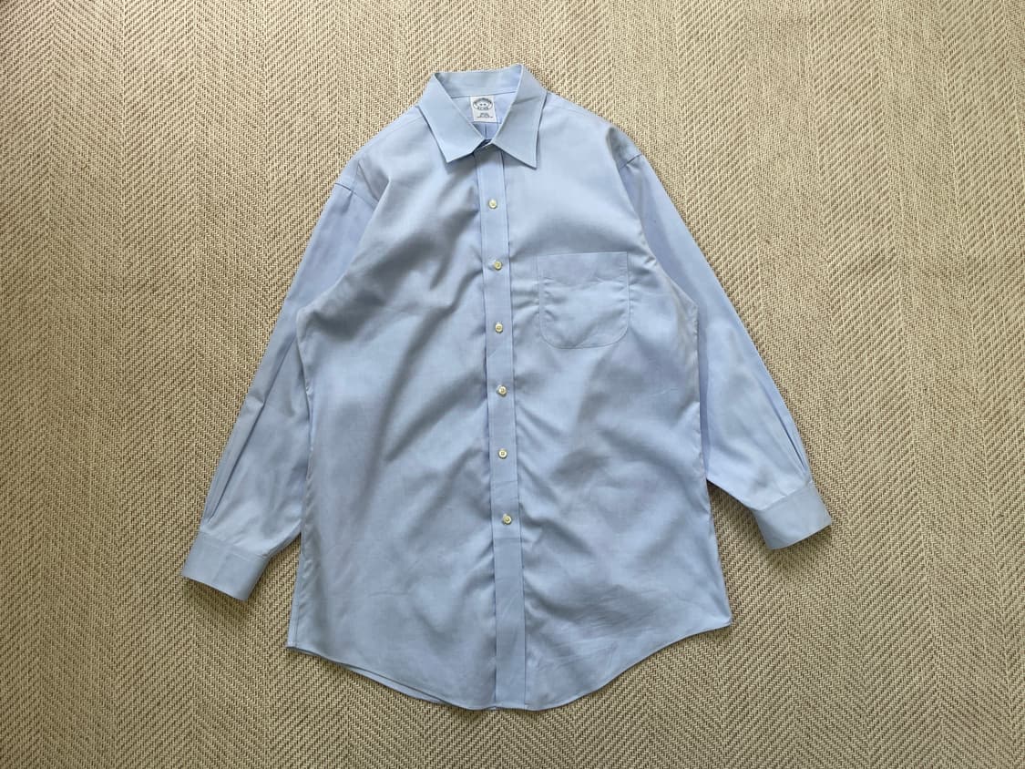 브룩스브라더스 솔리드블루 셔츠 상품이미지1