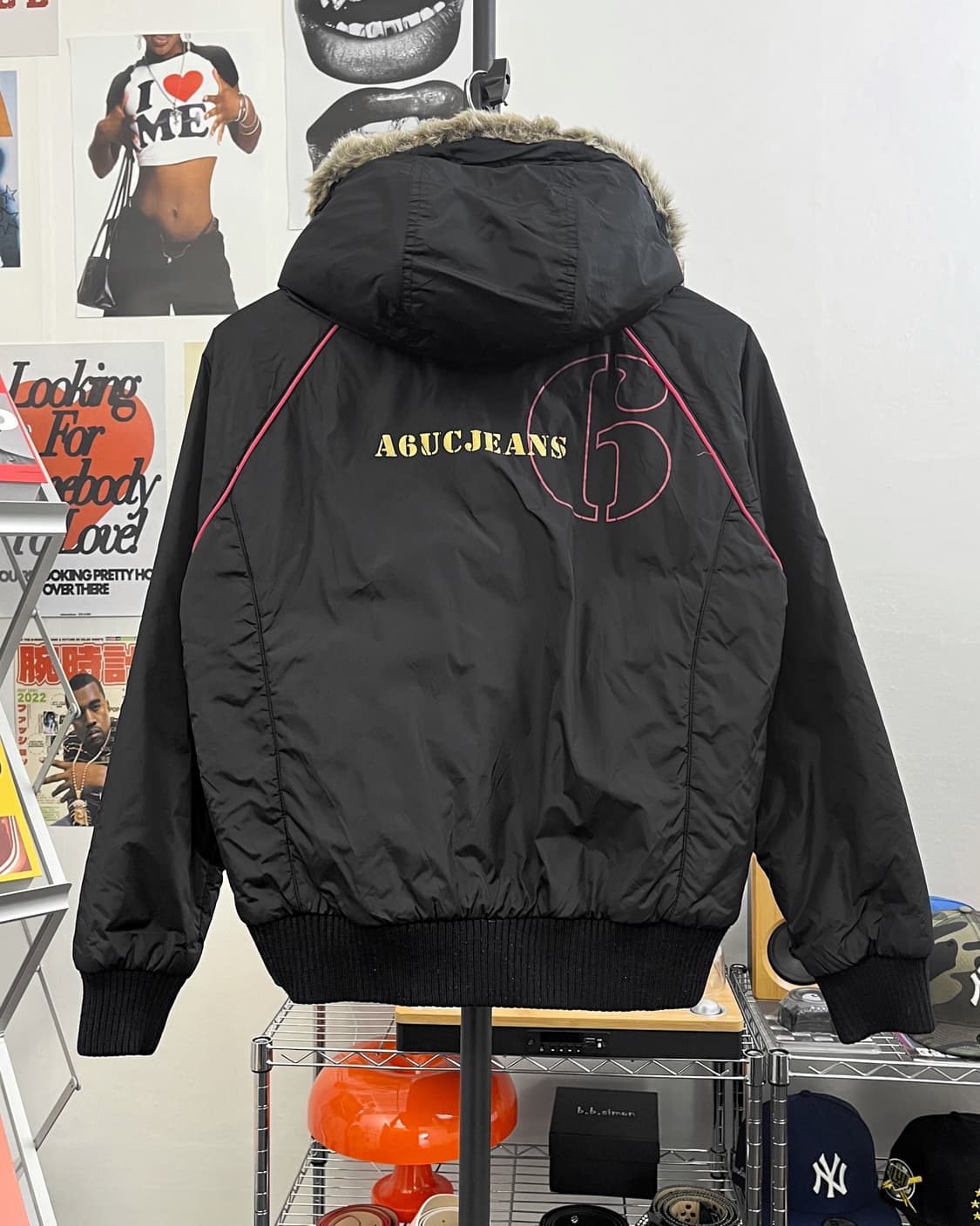 올드 빈티지 크롭 퍼 패딩 점퍼 상품이미지7