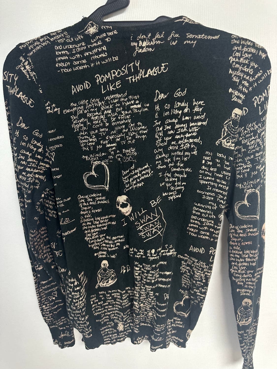 히스테릭글래머 패턴 레터링 가디건 빈티지 상품이미지2