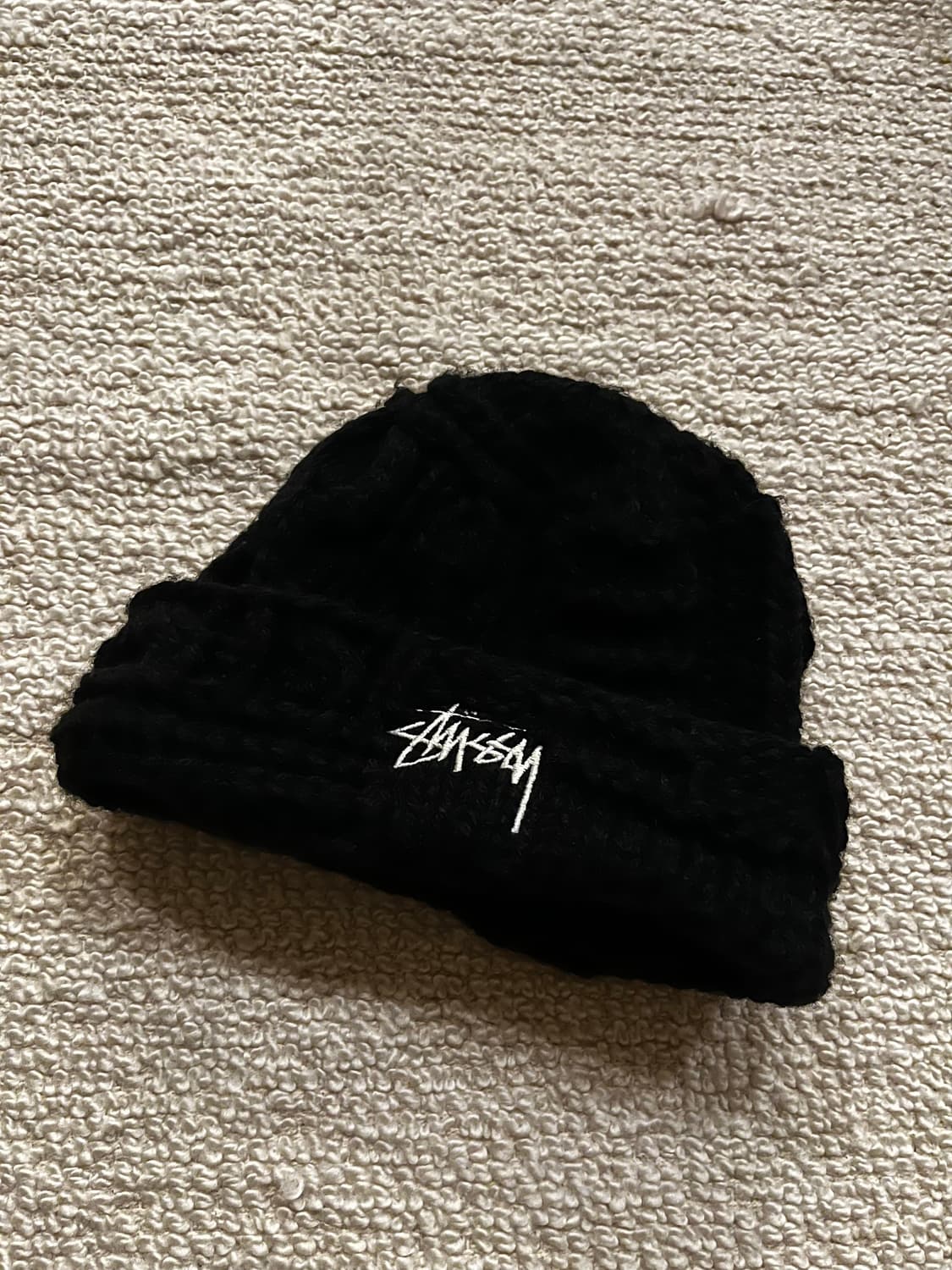 스투시 니트 패치워크 비니 블랙 Stussy 상품이미지1