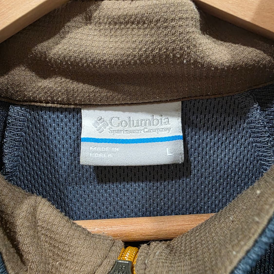 컬럼비아 기능성 하프 집업 배색 티셔츠 상품이미지2