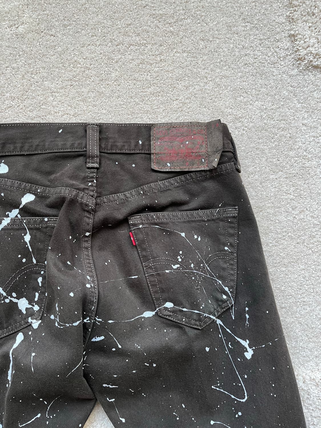 리바이스 501 페인팅 데님 브라운 (29-30) 상품이미지8