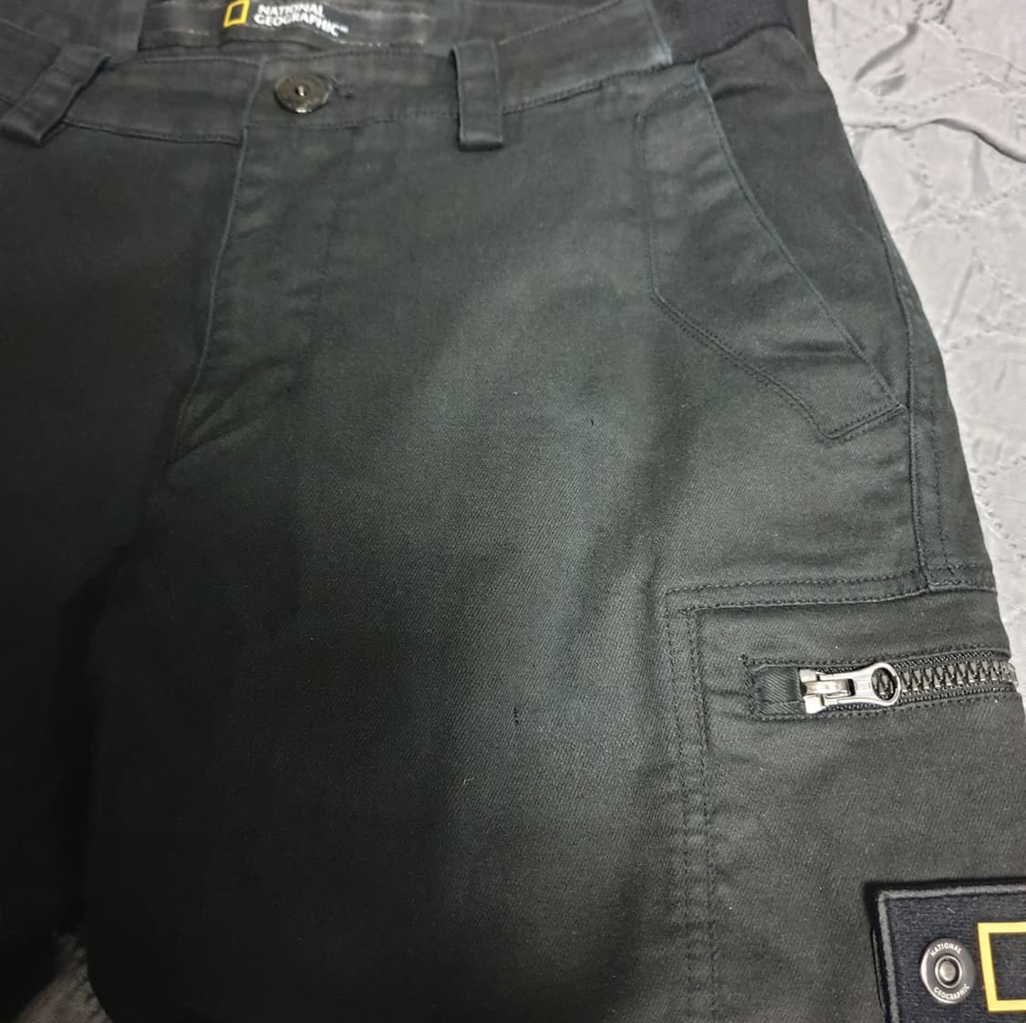 내셔널지오그래픽 스판 기본핏 카고 포디아 팬츠 블랙 (32) 상품이미지7