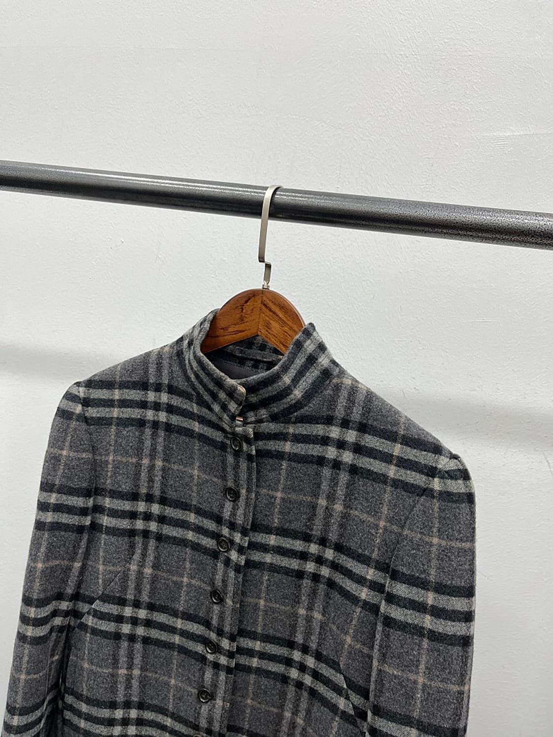 여) 버버리 체크 울자켓  상품이미지4