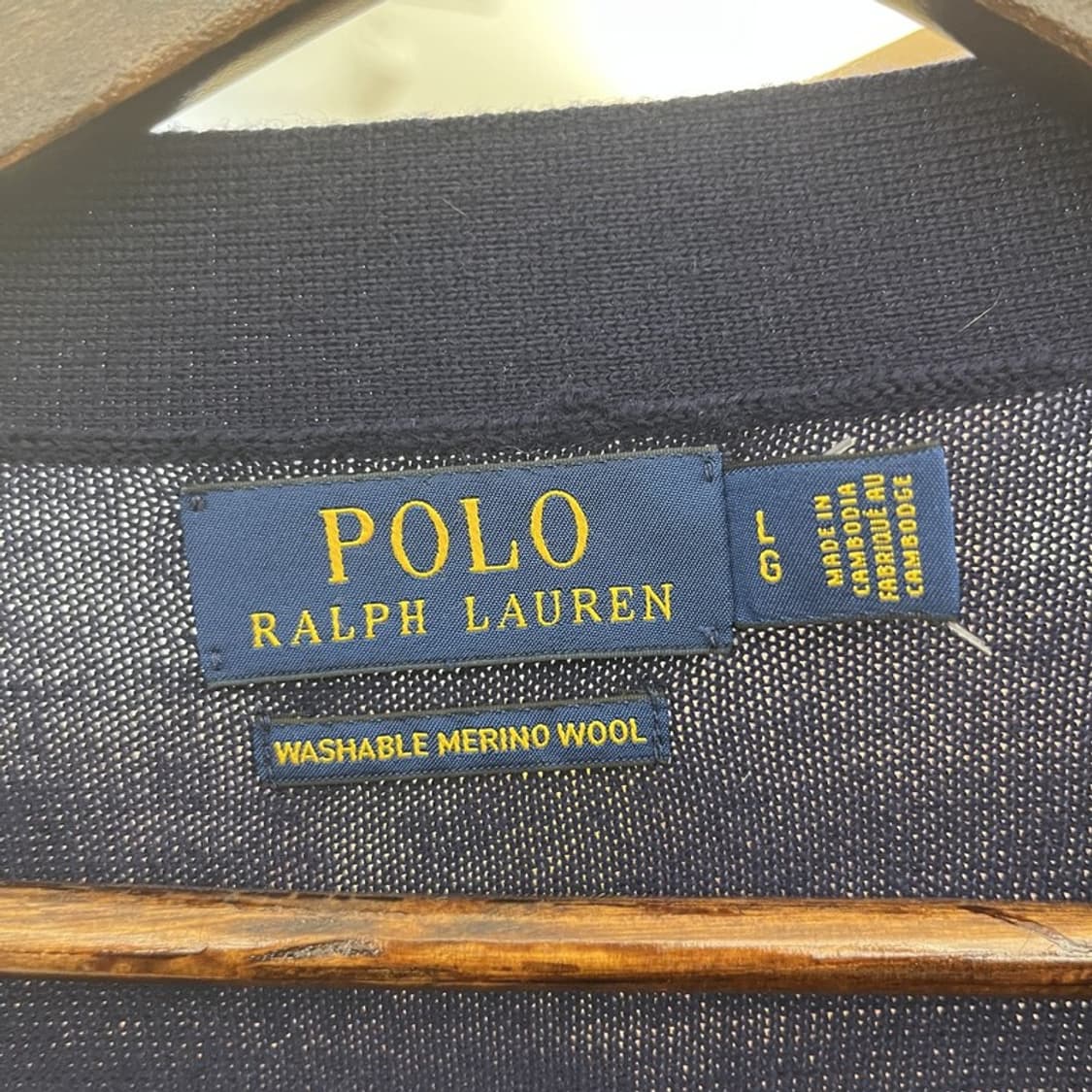 폴로 랄프로렌 빈티지 모던 캐주얼 여리핏 가디건 L C10593 상품이미지5