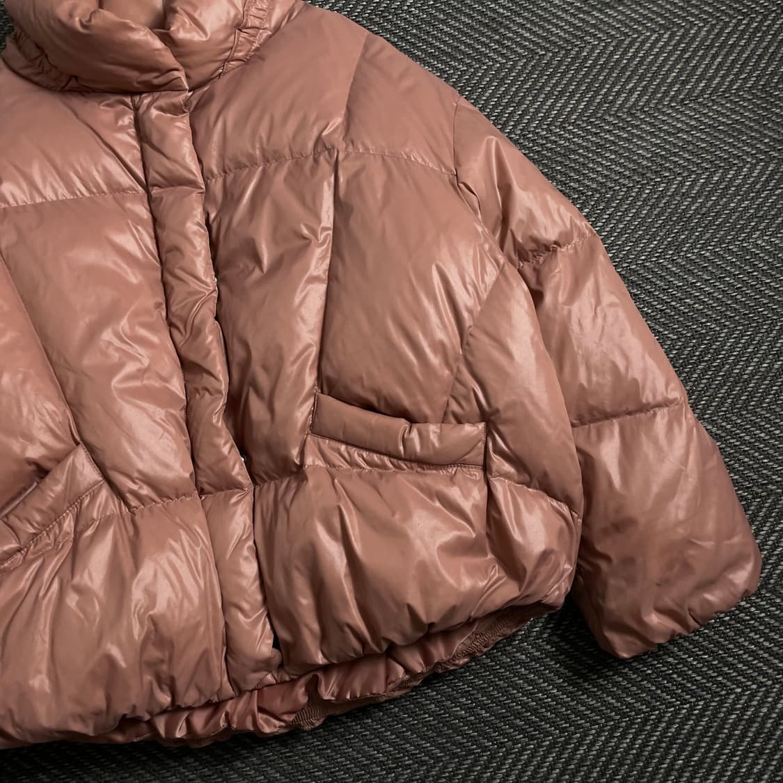 베네통 우먼스 글로시 덕 다운 패딩 점퍼y 4398 상품이미지3