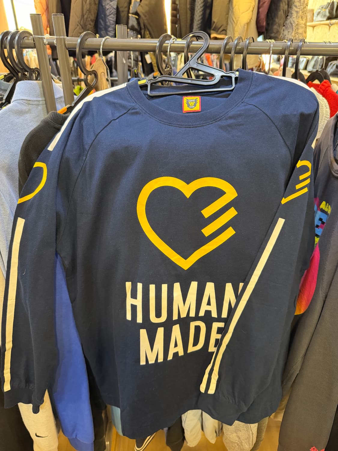 휴먼메이드 롱슬리브 네이비  상품이미지1