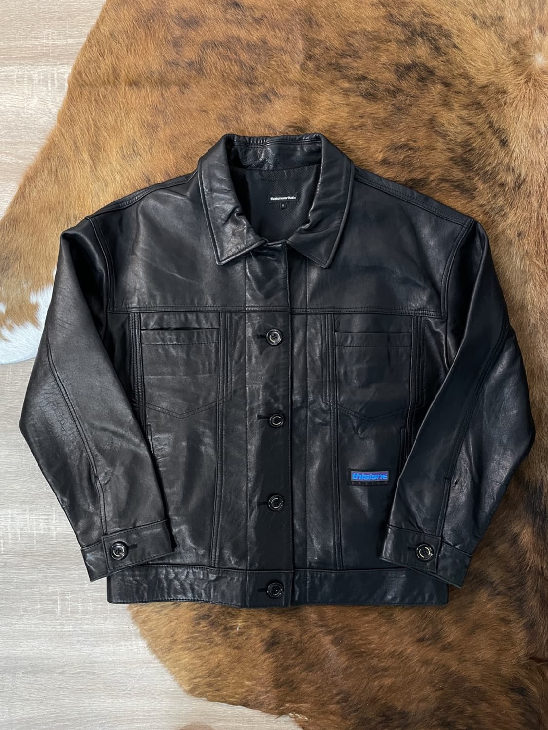 디스이즈네버댓 3세대 트러커 레더 자켓 상품이미지1