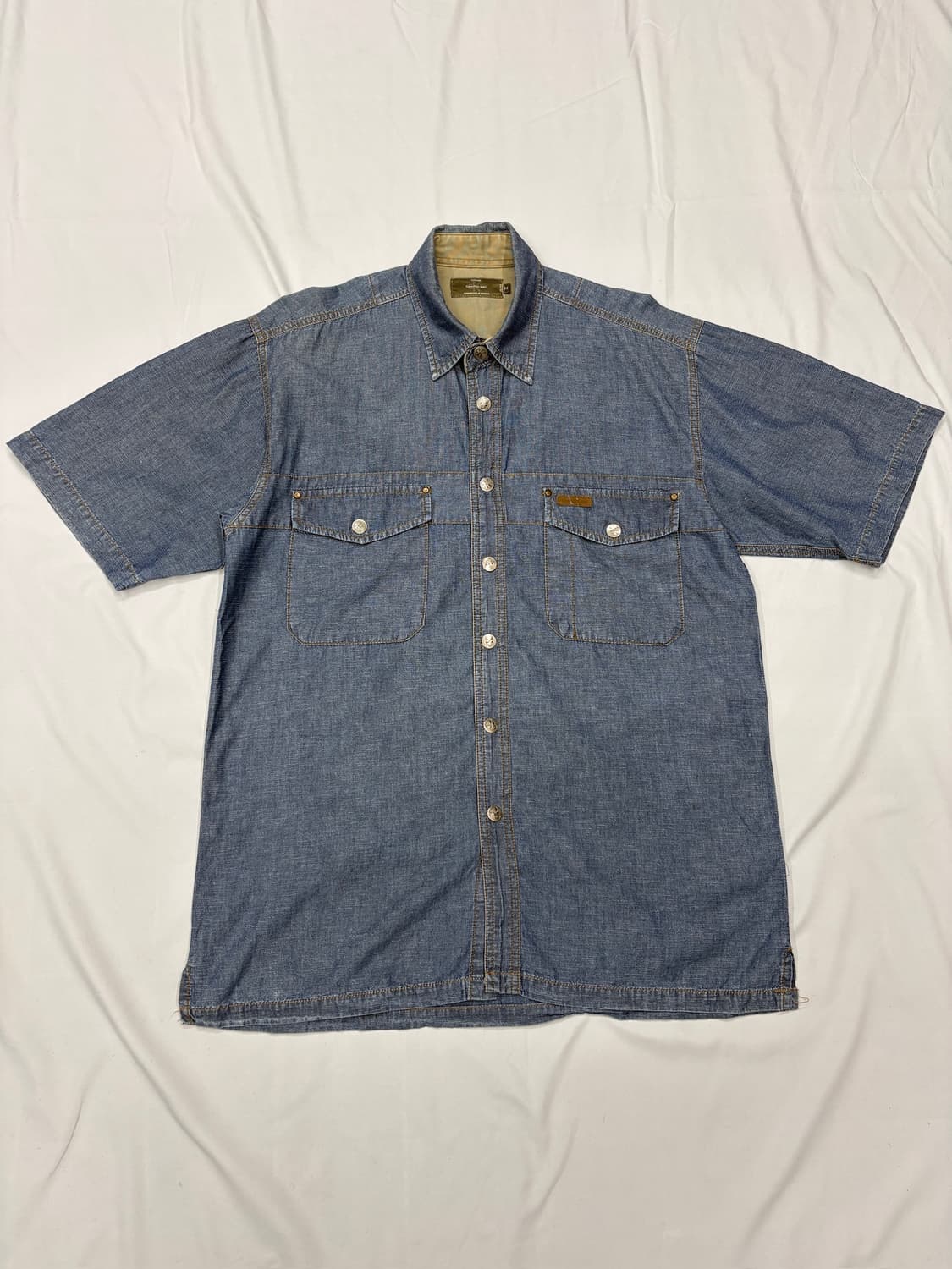 캘빈클라인 진스 샴브레이 데님 반팔 셔츠 상품이미지2