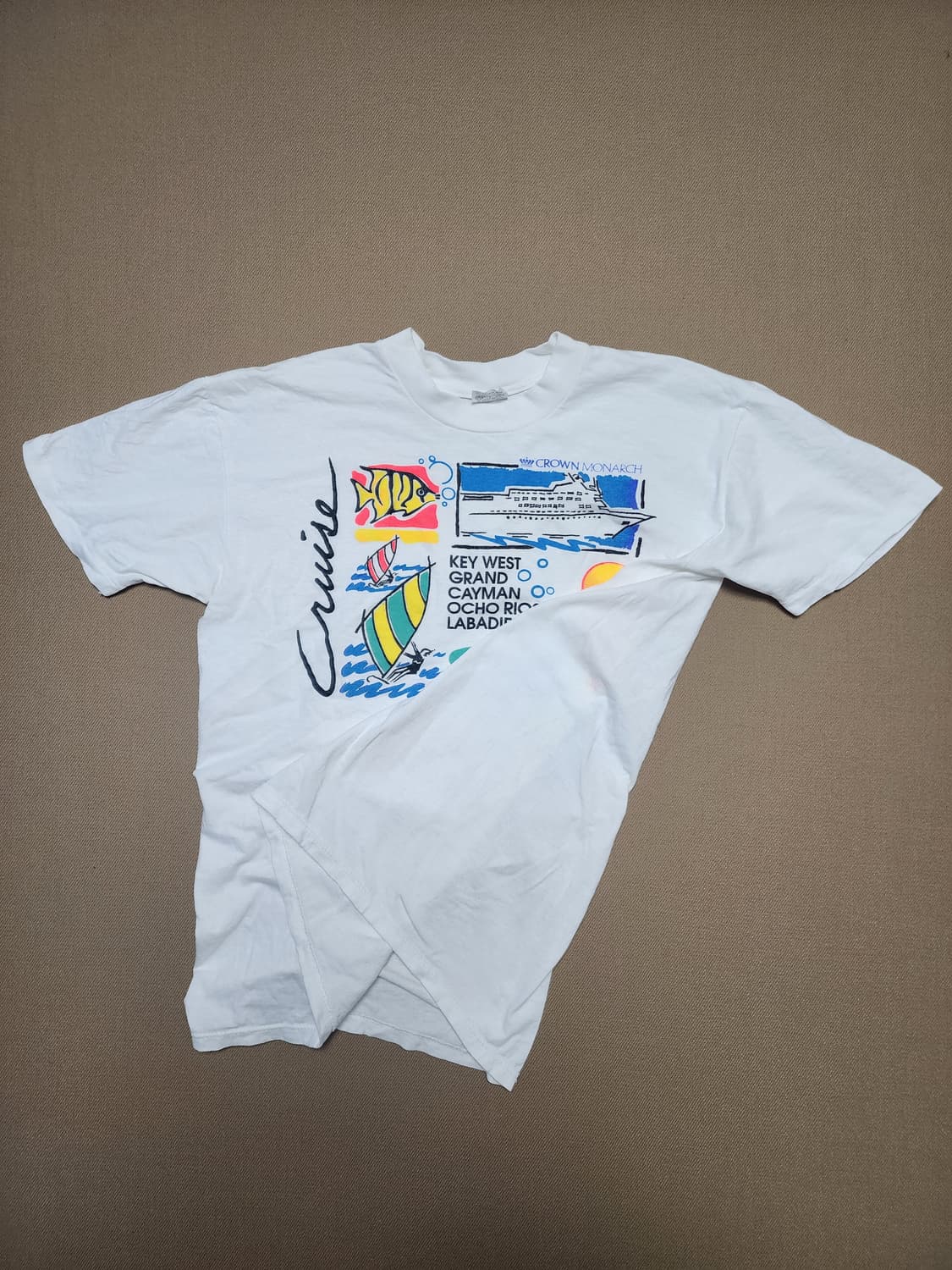 90's Crown Monarch 카리브해 크루즈 그래픽 티셔츠36 상품이미지5