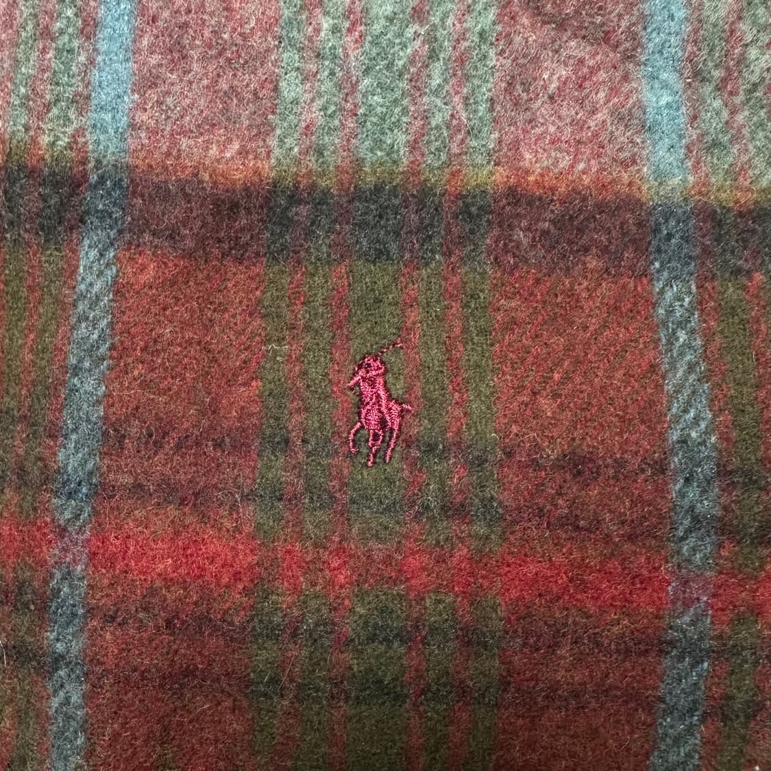 폴로 랄프로렌 램스 울 체크 머플러 목도리 상품이미지3