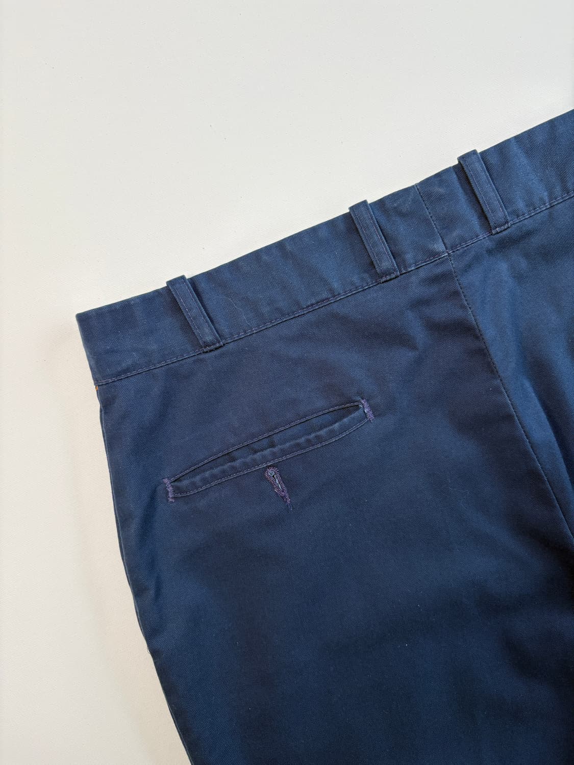 80s SEARS 딥블루 코튼팬츠 상품이미지6