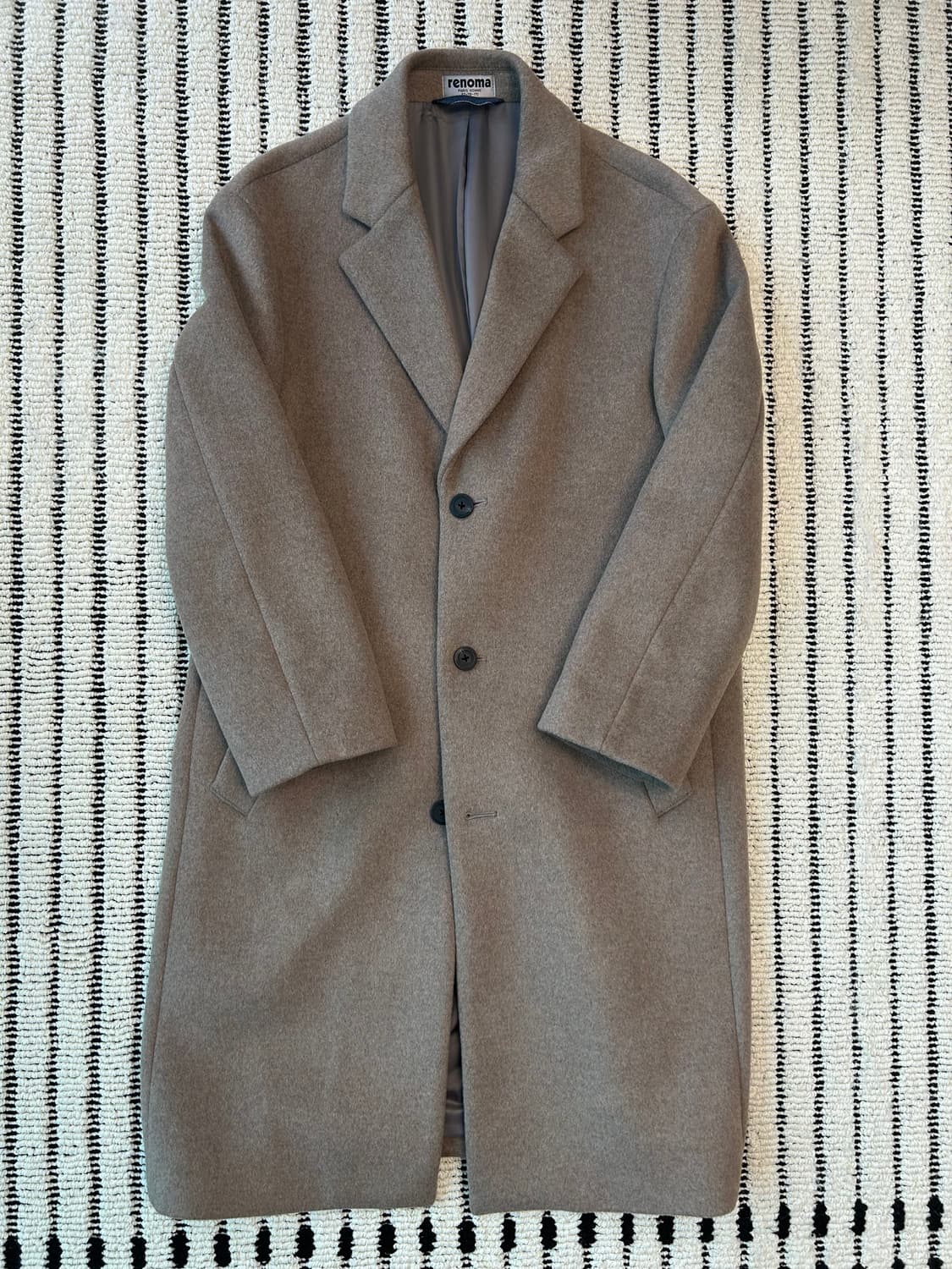 레노마 울/캐시 혼방 체스터필드코트 상품이미지1