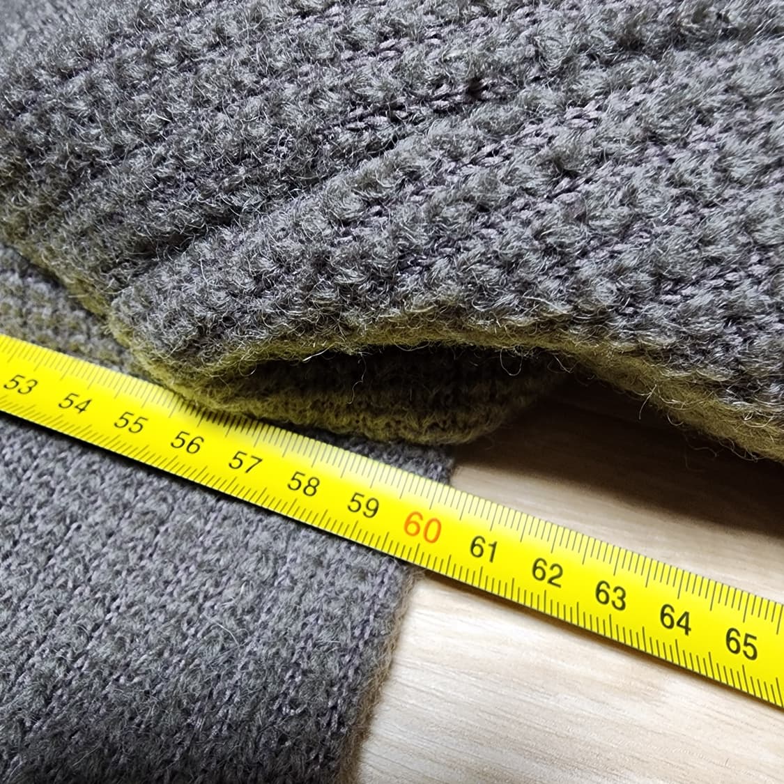 [50] 스위스 크리스 / 니트 코트 베이지 상품이미지9