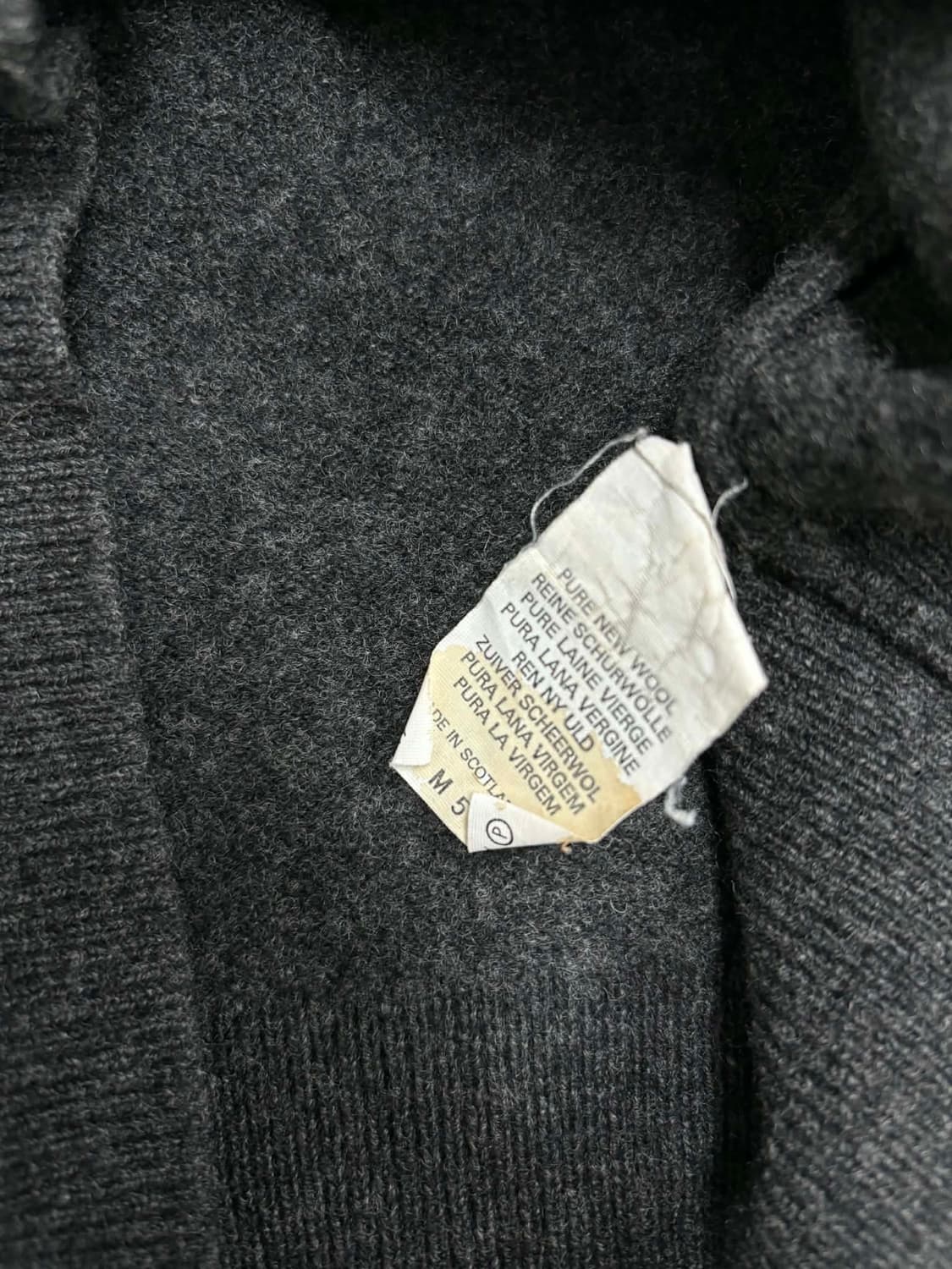 [M] 버버리 90s 그레이 램스울 니트 가디건 상품이미지4