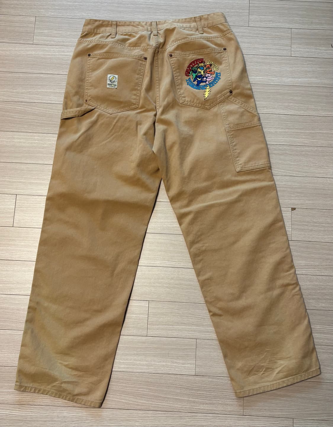 디스이즈네버댓 X 그레이트풀 데드 라이트닝 카펜터 팬츠 탄 상품이미지2