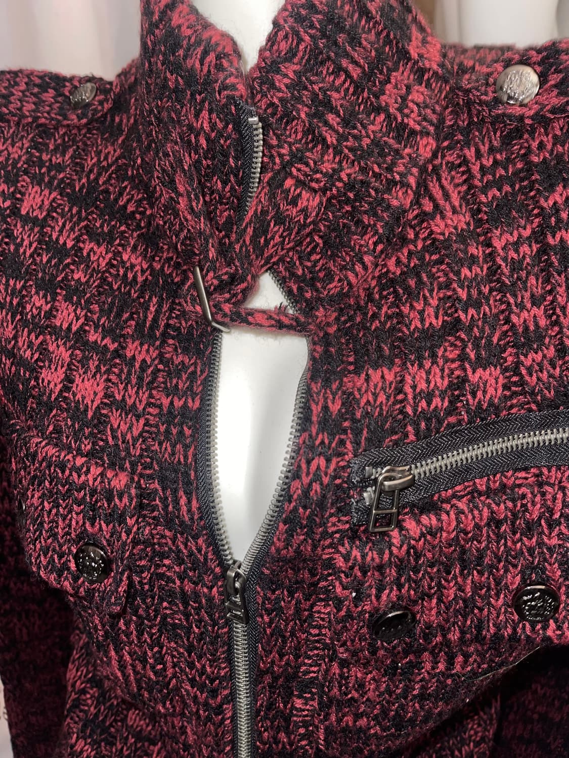 Punk knit zip-up 상품이미지3