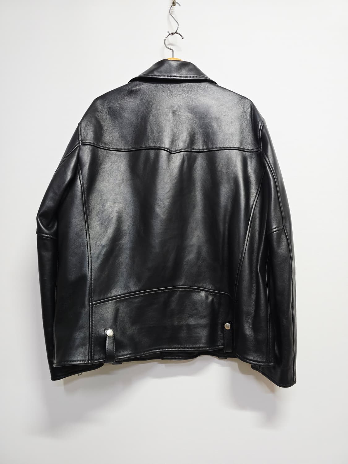 무신신스탠다드 블랙 레더 라이더 양가죽자켓 점퍼 상품이미지4