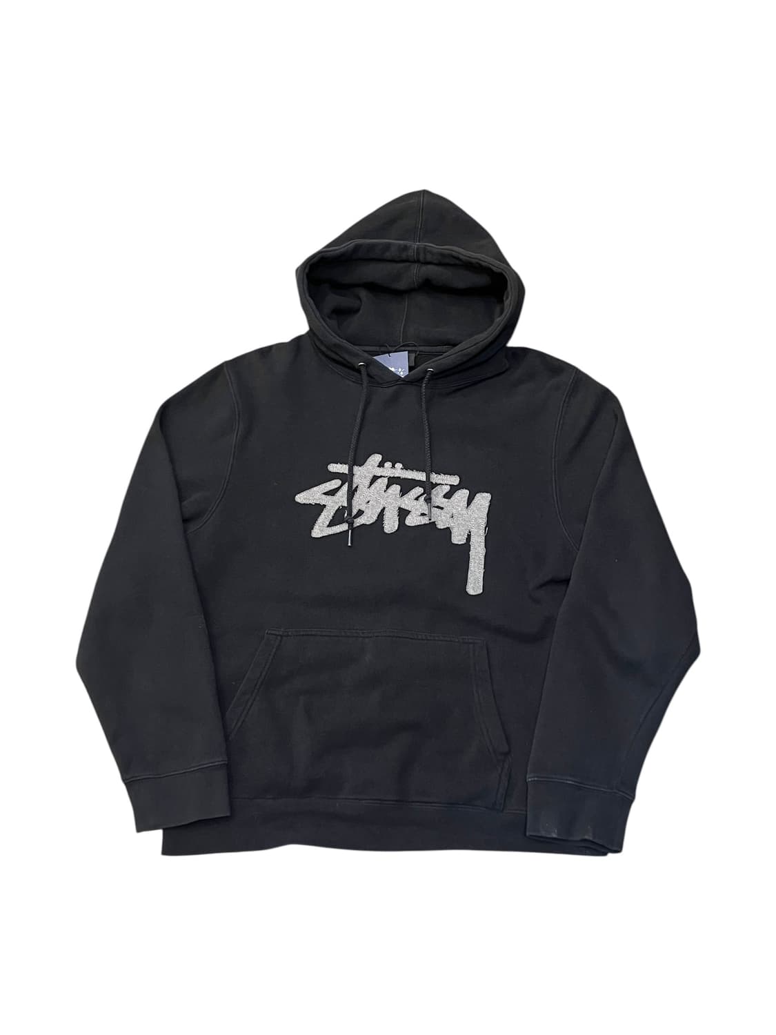 스투시 스탁 자수 로고 후드티 블랙 M #csz4152 상품이미지3