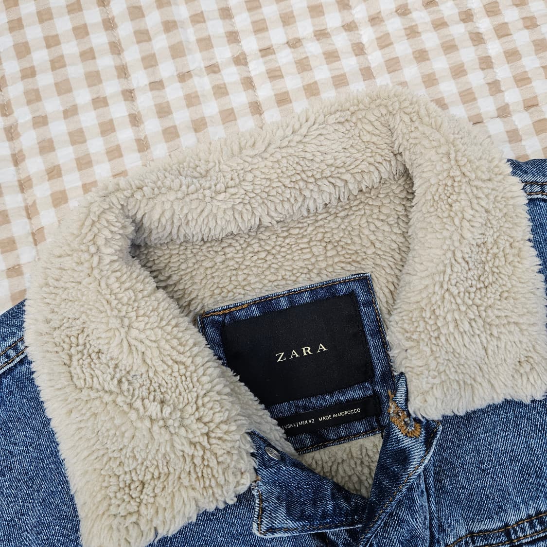 자라 양털 쉐르파 데님 자켓 남자100 상품이미지2