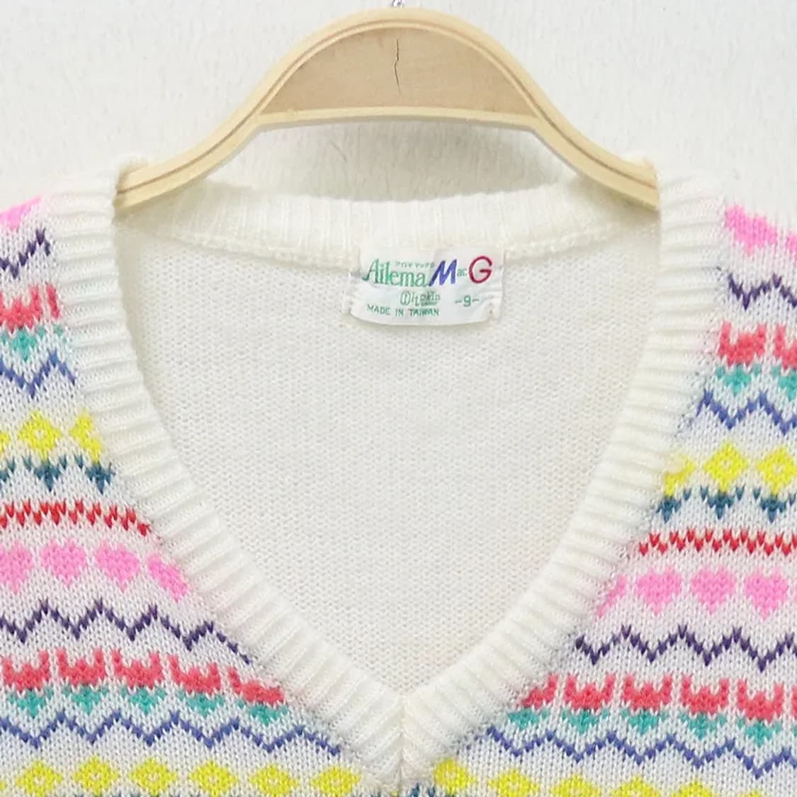 AILEMA 브이넥 울 혼방 히메갸루 니트 63697 상품이미지5