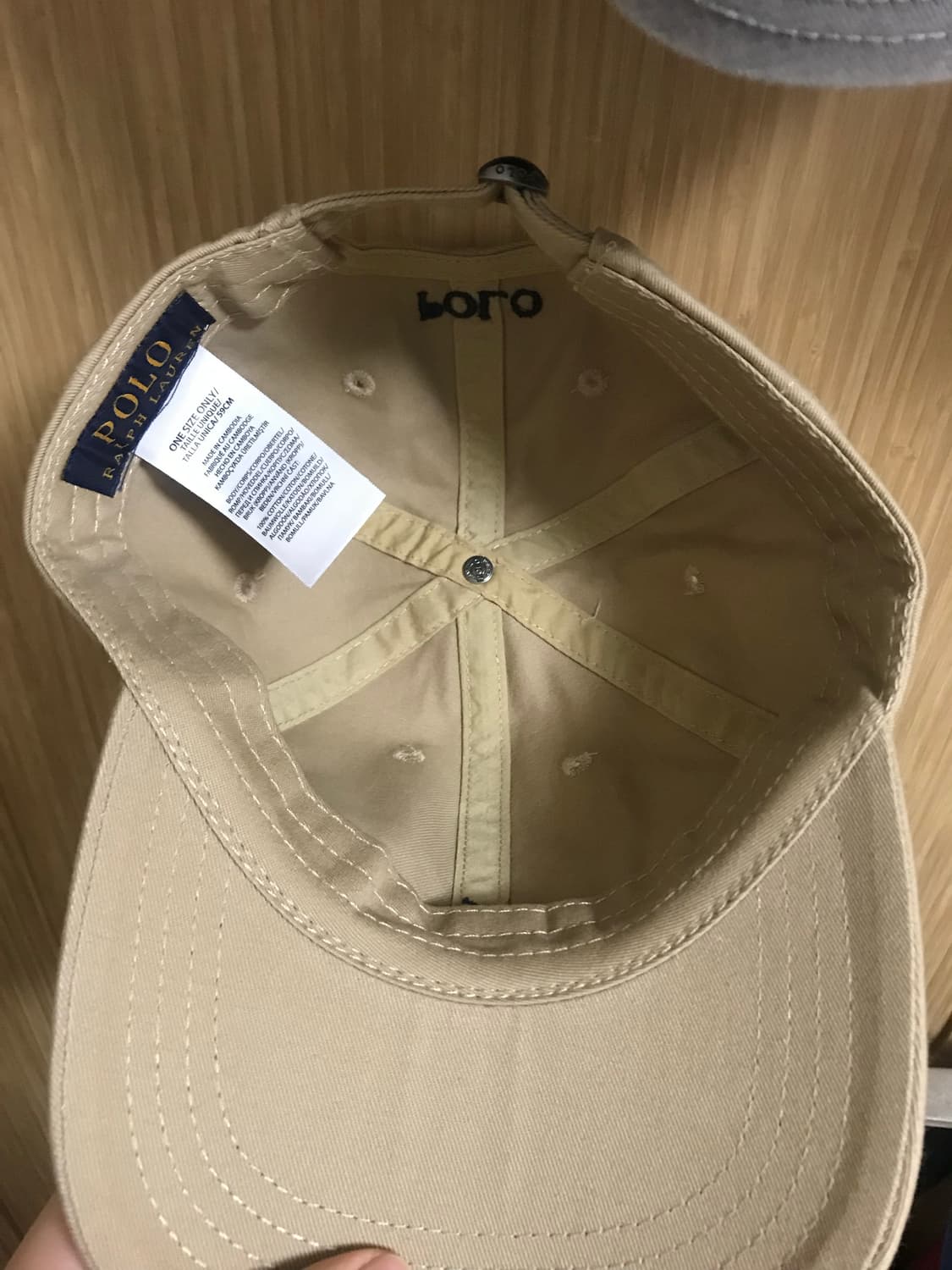 폴로 랄프로렌 베이지 캡 상품이미지3