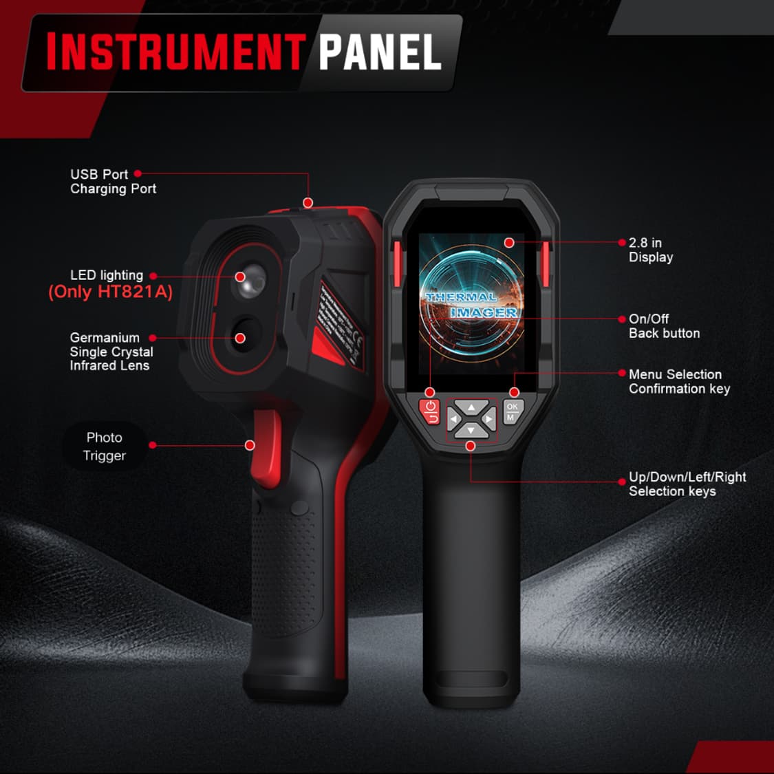 충전식 열화상 카메라 방수 방진 산업용 상품이미지8