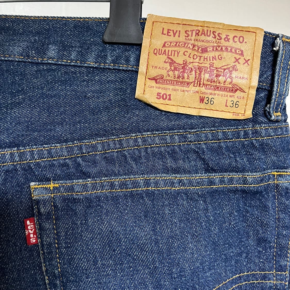 (90's초) 리바이스 501 USA 발렌시아(555공장) 데님 청바지 상품이미지4