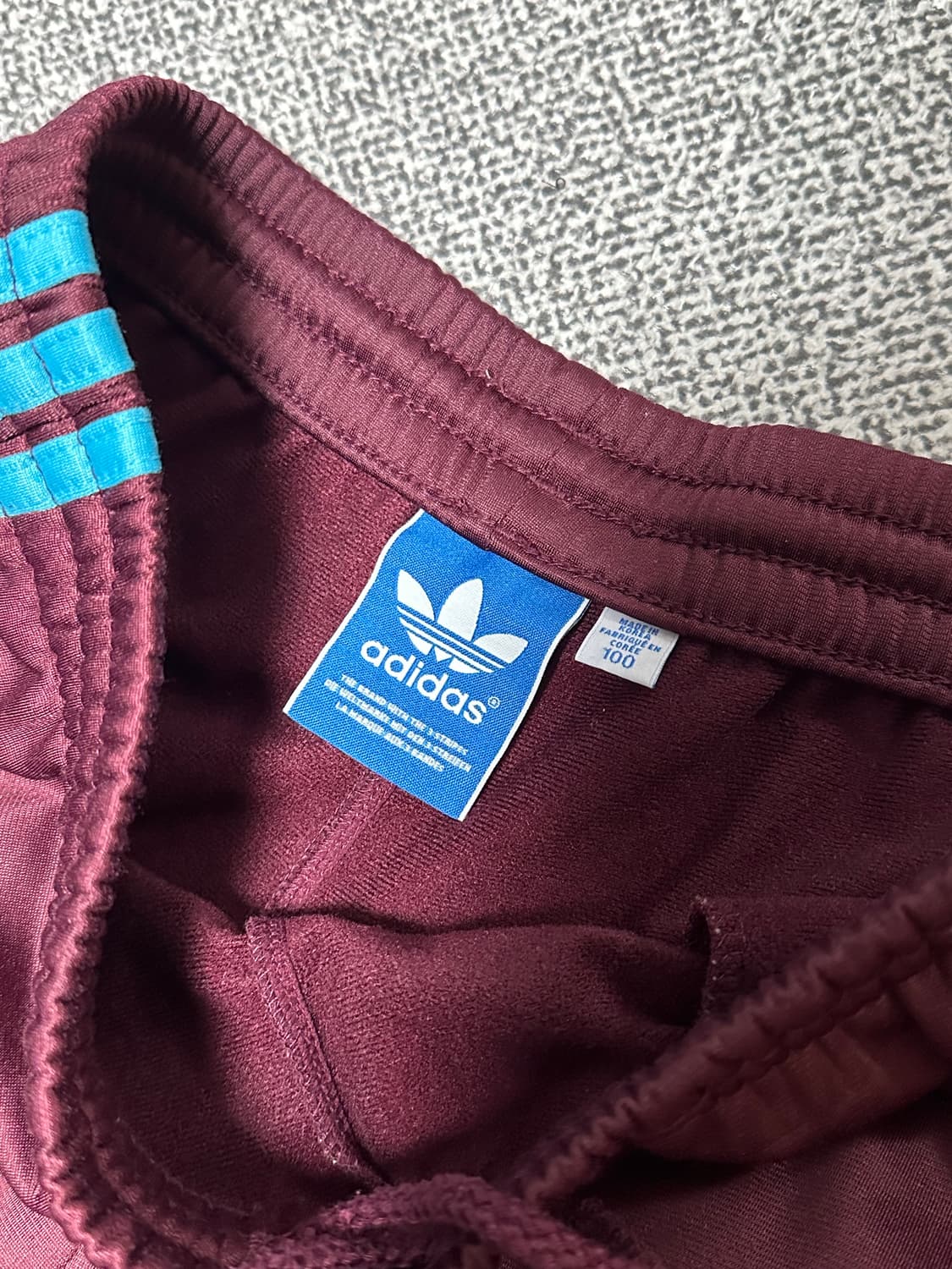 아디다스 파이어버드 버건디 마룬 셋업 상품이미지6