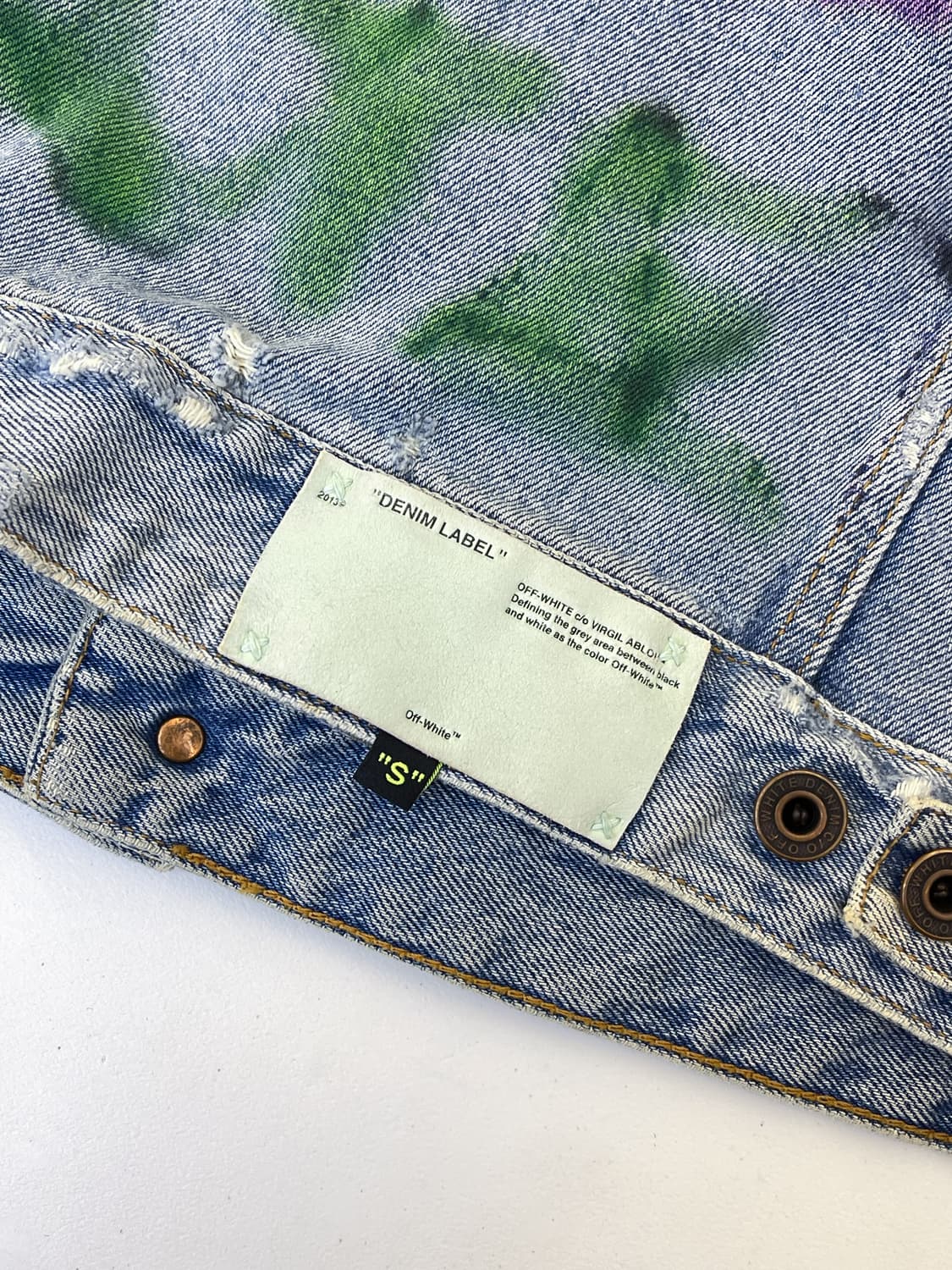 오프화이트 19a/w 11주년 데님 자켓 상품이미지5