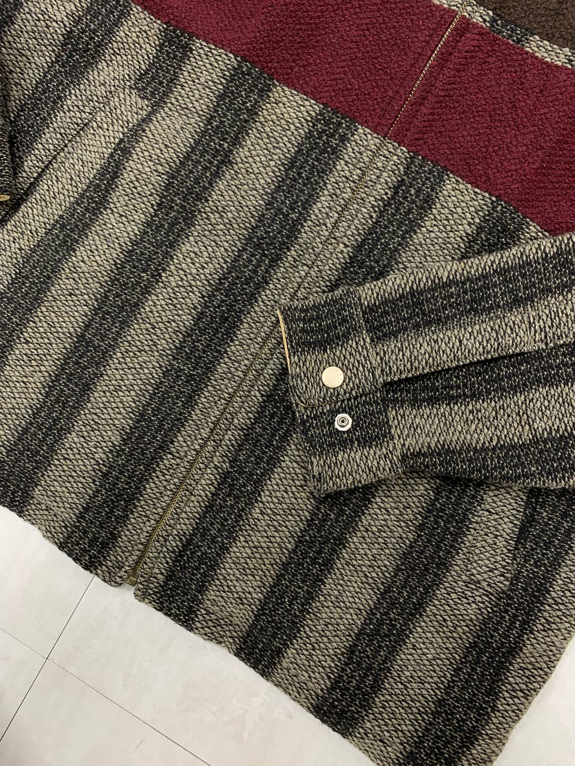 Goose&gander 패턴 니트 집업 #230 상품이미지4