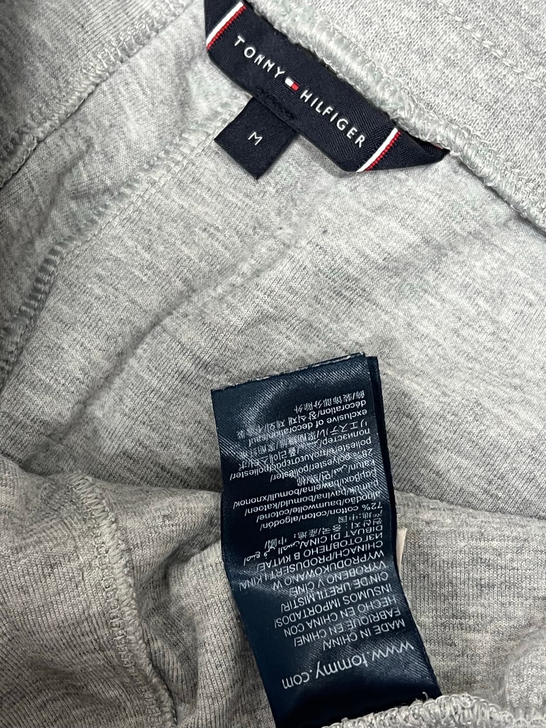 (M) 타미힐피거 스웻 조거 팬츠 그레이 상품이미지3