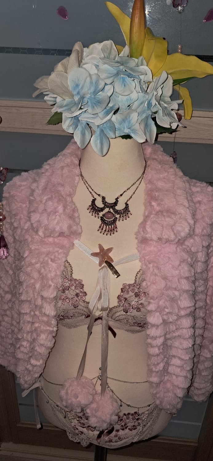 히메갸루 양산형 하이틴 트랄랄라 퍼 판초 상품이미지1