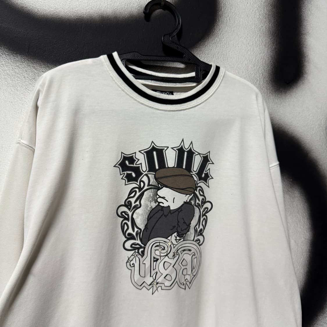 USA 빈티지 빅사이즈 멀티 프린팅 롱 슬리브 티셔츠 상품이미지3