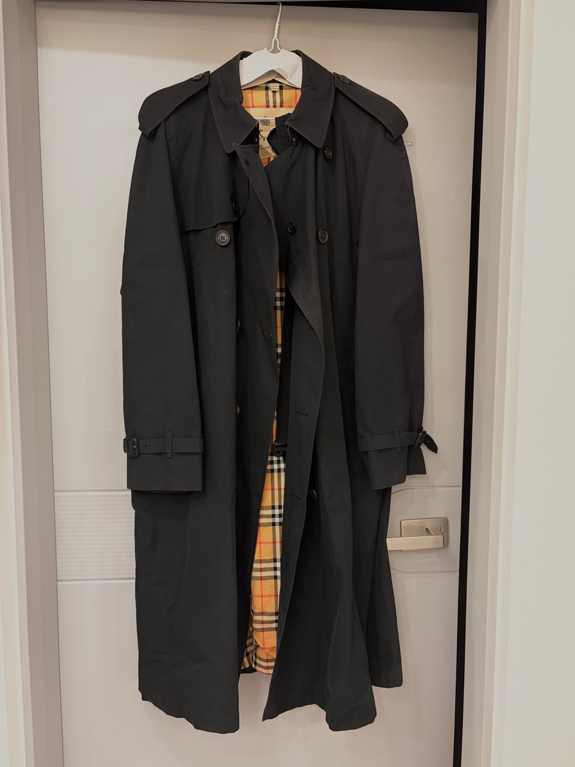 버버리 블랙 트렌치 코트 56size 상품이미지2