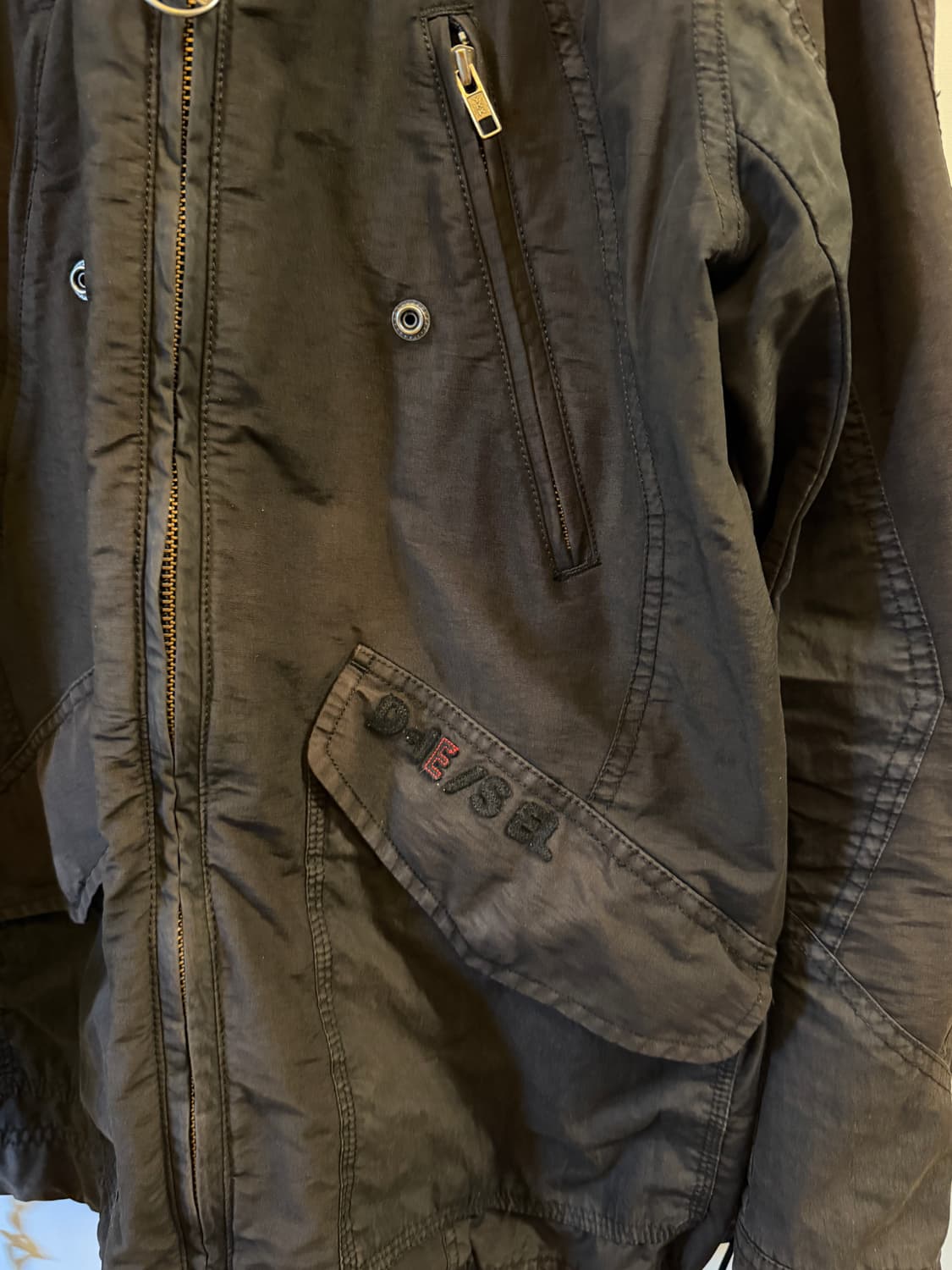 디젤 00‘s 밀리터리 베이스 히든후드 자켓 상품이미지4