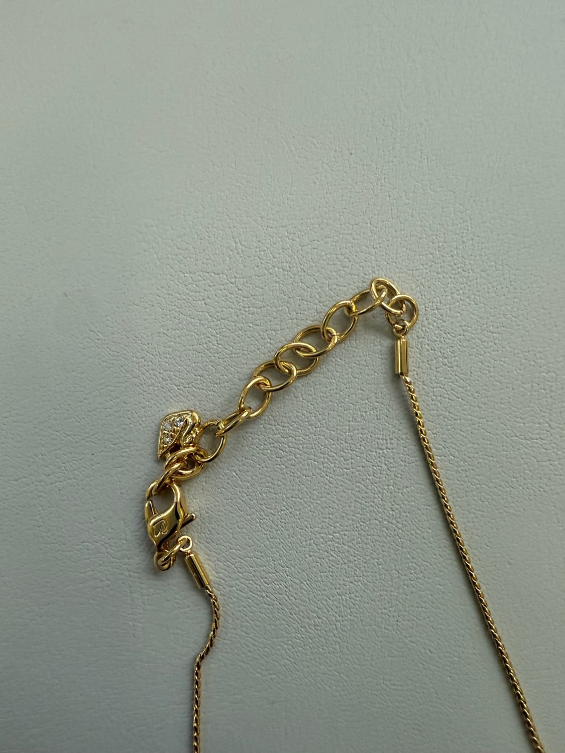 새상품.정가29) 스와로브스키 크리스털 플로럴 드롭 네크리스 목걸이 금  상품이미지4